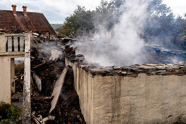 Professional Fire Damage Removal technician working in Hastings, PA